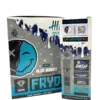 Product packaging on a clean background